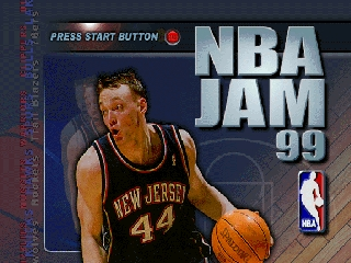 NBA Jam 99 (Europe) Title Screen